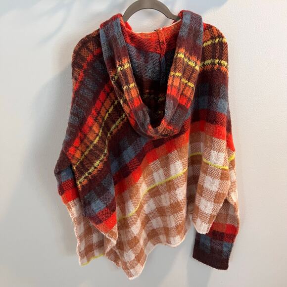 Free People Multicolored Ainsley Poncho Size S - Picture 4 of 6